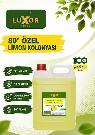 Luxor 80 Derece Limon Kolonyası 5 L