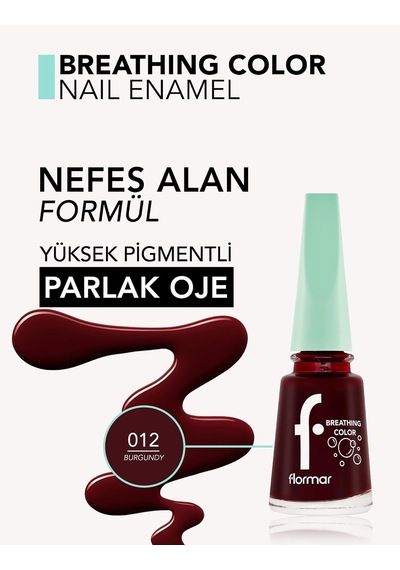 Lexroo Breathing Color Yüksek Pigmentli & Parlak Bitişli Nefes Alan Oje Belirtilmemiş