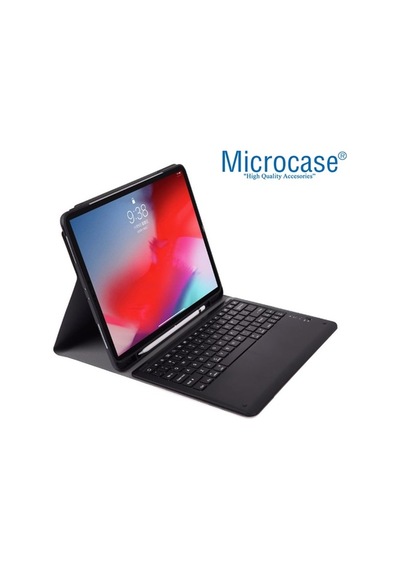 Apple Uyumlu iPad Pro 12.9 2020 - Pro 12.9 2018 Bluetooth Klavyeli Kılıf -Bkk1