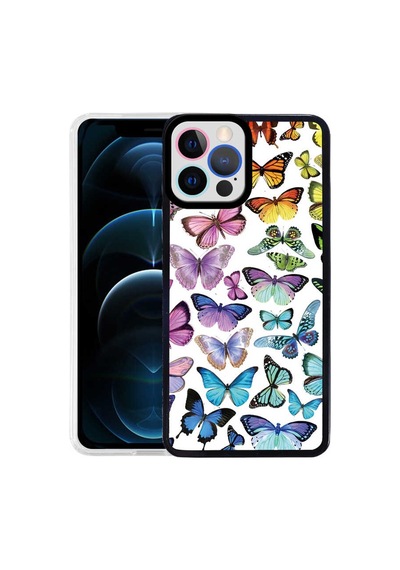 Zore İphone 12 Pro Uyumlu Nvth M-fit Desenli Kılıf-butterfly No3