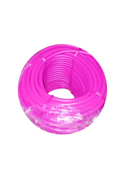 Premium Esnek İp Sanat Hobi İpi Tpr-10mm Tpr Lastik 100 Mt Hafif- Pembe