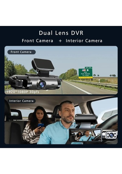 Çift Lens Araba Dvr Fhd 1920 1080 P Araç Kamerası Kabin Araç Kamerası Araç Front-cabin-dvr