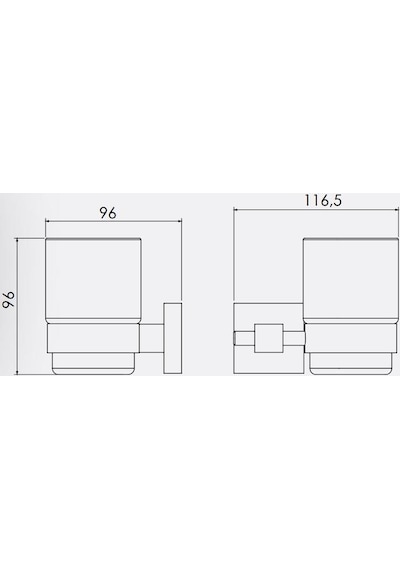 Serel Diagonal Cam-Krom Diş Fırçalık 140104003 Gri