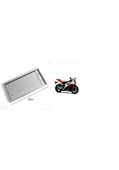 Plakalik Motorsiklet Paslanmaz Krom 1 Adet Paslanmaz Krom Motosiklet Plakalık