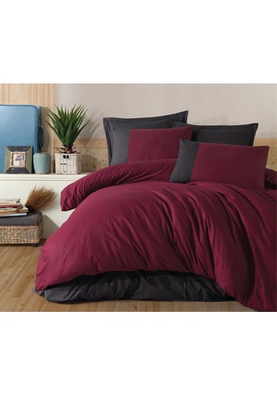ÇİFT KİŞİLİK BUTİK NEVRESİM TAKIMI PURE V6 BORDO-6067 Bordo