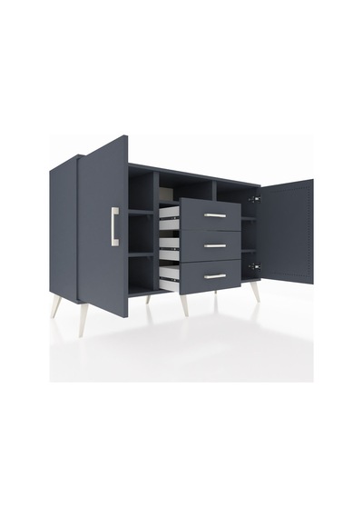 Hyperion Konsol 5 Raflı 3 Çekmeceli 2 Kapaklı 132x44x83 Antrasit-antrasit Antrasit Hyperion Konsol 5 Raflı 3 Çekmeceli 2 Kapaklı 132x44x83 Antrasit-antrasit Antrasit