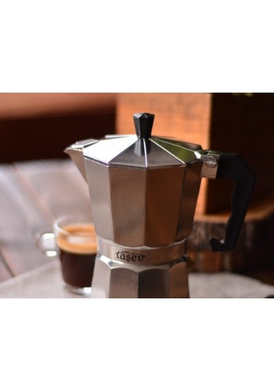 Taşev T0836  Palazzo Moka Pot 6 Fincan Gümüş