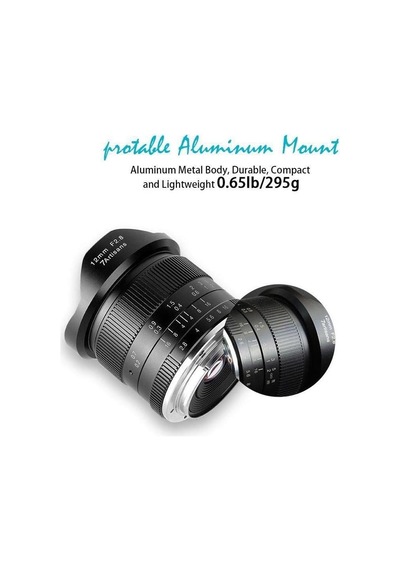 Sony E Mount İçin Fotoelektrik 12mm F/2.8 Lens Çok Renkli