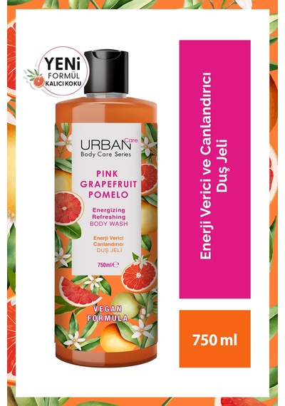 Urban Care Body Series Pink Grapefruit Pomelo Duş Jeli 750 Ml 3 Adet Greyfurt