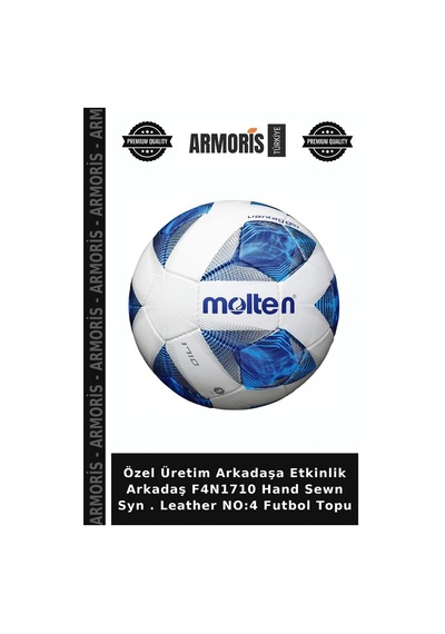 Özel Üretim Arkadaşa Etkinlik Arkadaş F4n1710 Hand Sewn Syn . Leather No:4 Futbol Topu Çok Renkli