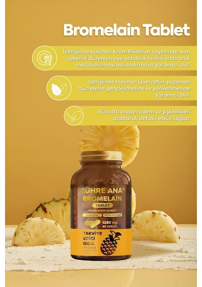 Zühre Ana Bromelain 60 Tablet