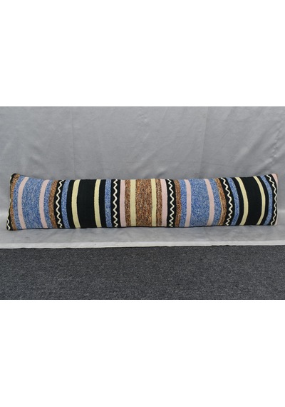 Zehra Abla Halı Yeni El Dokuma Dekoratif Lumbar Kilim Kırlent Yastık Kılıfı 6209