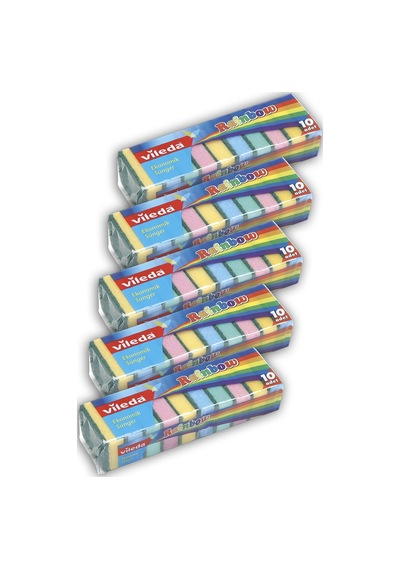 Vileda Rainbow 10'Lu Bulasik Süngeri 5'Li Paket