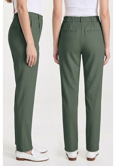 Goffra Kadın Flexon Ultra Esnek Relaxed Beli Lastikli Jogger Pantolon Haki W702-r0433-04