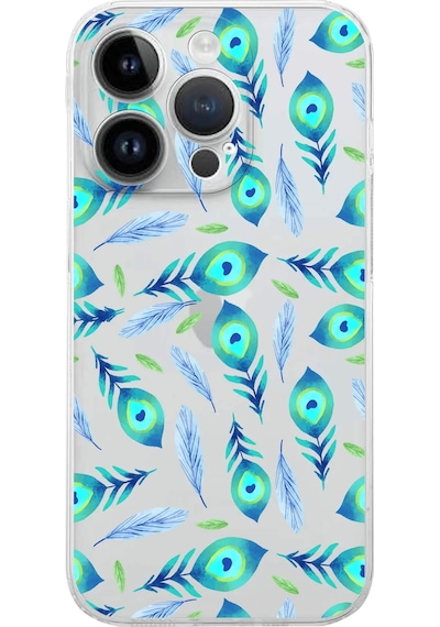 Printify Apple Uyumlu iPhone 14 Pro Max İle Devil Eye 3 Baskılı Kamera Korumalı Şeffaf Silikon Kılıf 0166c