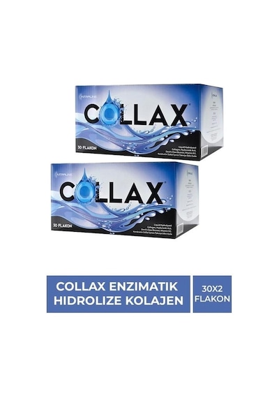 Collax 30 Flakon Enzımatık Hıdrolıze Kollajen 2 Adet