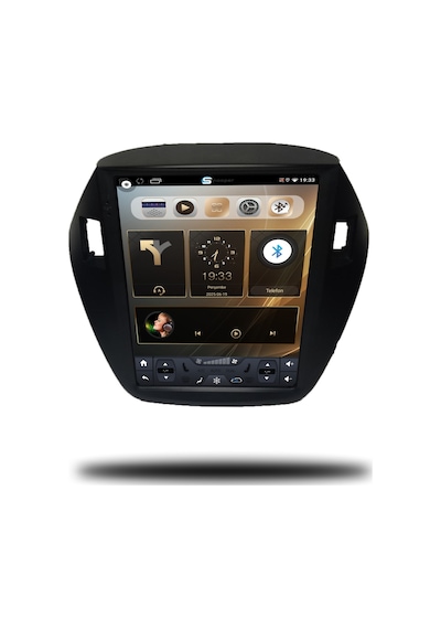 Multimedyam Hyundai İx35 Tesla Ekran Android Carplay Multimedya 2010-2015 4 Gb Ram + 32 Gb Hafıza + 4 Çekirdek