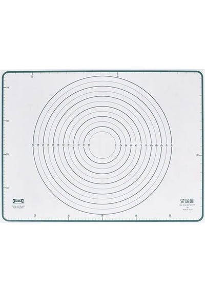 Sumuhome Baktradıtıon Hamur Açma Matı Beyaz-turkuaz 61x46 Cm Beyaz