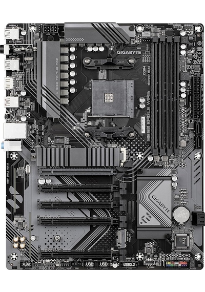 Gıgabyte B550 Eagle Wıfı6 Anakart, Amd Am4 Ryzen 5000 İşlemcileri, Atx, Ddr4, 2x M.2, Pcıe 4.0, Wıfı6, 1gbe Lan, Ez-mandalı Destekler