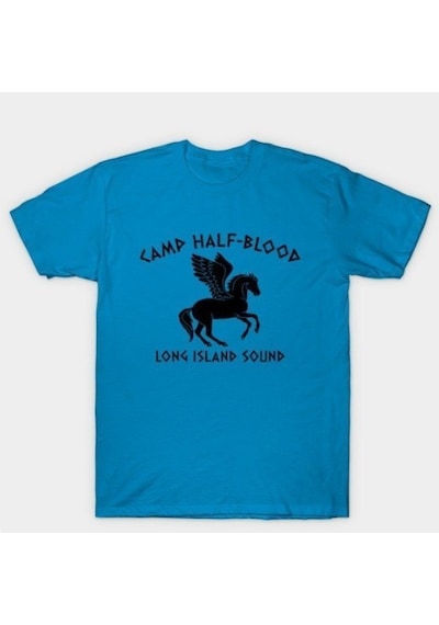 Camp Half Blood Long Island Sound Baskılı T-Shirt Çok Renkli