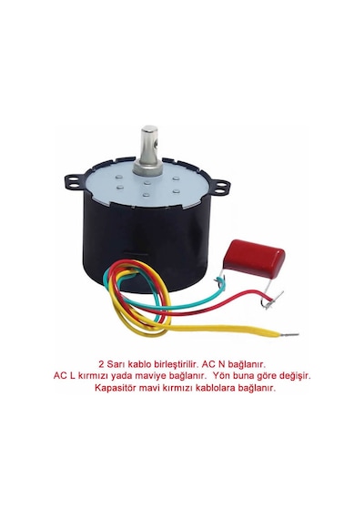 50ktyz 2.5rpm Ac Motor Kuluçka Viyol Çevirme 220v Senkron Metal Dişli