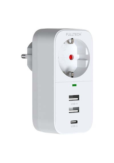 2.4a Çıkışlı 2xusb 1xtype-c Tekli Priz Ftr-17