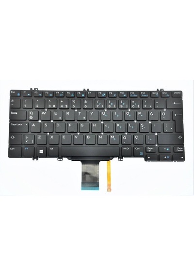 Dell Uyumlu Latitude E7220 7380 7280 E5280 5288 5289 Klavye Siyah Tr, Işıklı / Kl0807v2ld