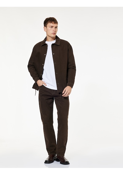 Koton Pamuklu Normal Bel Cepli Vintage Straight Fit Jean Pantolon Kahverengi 7wam40059nd Kahve Koton Pamuklu Normal Bel Cepli Vintage Straight Fit Jean Pantolon Kahverengi 7wam40059nd Kahve