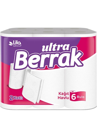 Berrak 6'Lı 2 Katlı Kağıt Havlu