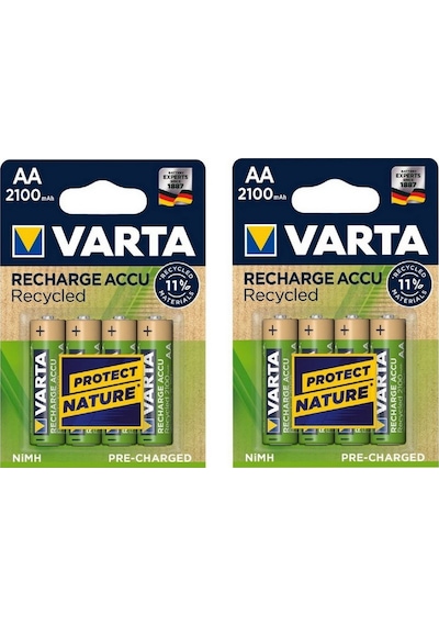 Varta Multi Plus 8Li Şarj Cihazı 8*2100 Mah Aa Şarjlı Pil