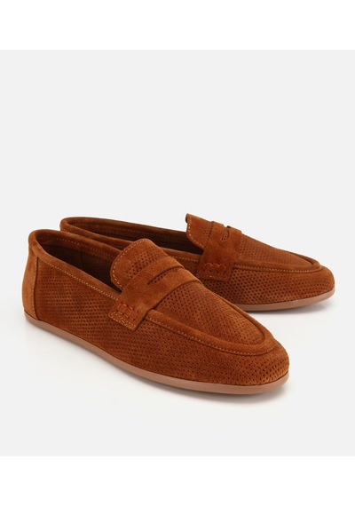 Hotiç Kadın Süet Derii Taba Yumuşak Dokulu Günlük Loafer 01ayh322290a430 01ayh322290a430