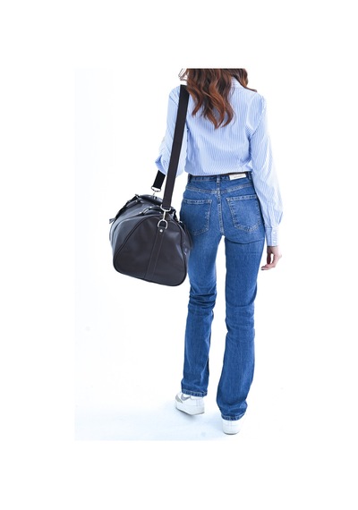 My Free Bag Gk Siyah Deri Unisex İş, Seyehat, Spor İçin El Çantası / Valizi Siyah