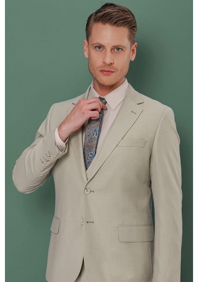Efor Tk 871 Slim Fit Çağla Klasik Takım Elbise Çağla Yeşili