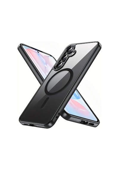 Fibaks Galaxy A26 Uyumlu Kılıf Magsafe Wireless Şarj Özellikli Tam Renkli Sert Silikon Kapak
