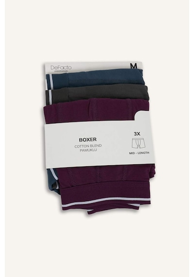 Defacto Regular Fıt 3lü Boxer G9167ax26spnv164 Lacivert-nv164