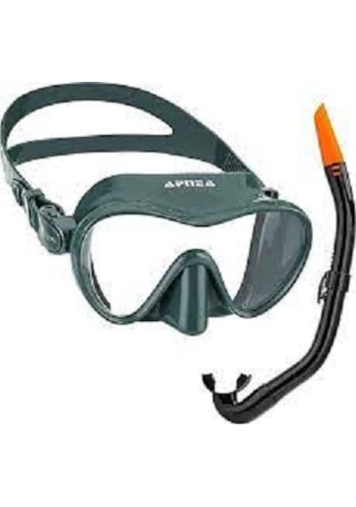 Apnea Royal Green Maske Şnorkel Set Haki