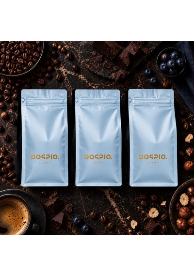 Doppio. Crema Kahve 3'lü Paket I Öğütülmüş 3x250gr I Yumuşak İçim Öğütülmüş Kahve French Press