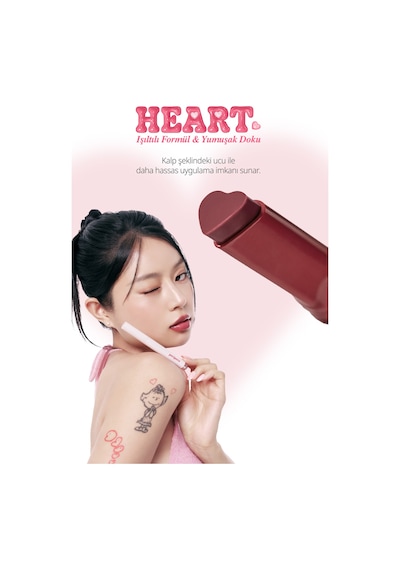 Yoğun Nemlendirici, Parlak Bitişli Balm Perıpera Heart Jam Glow Lip 5 Berry Coke Berry Coke
