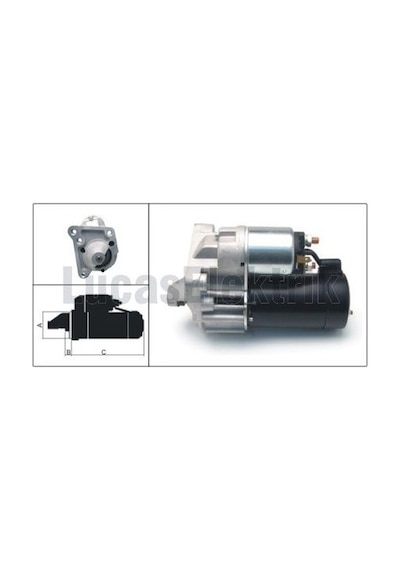 Lucas Les0301 Mars Motoru 12v 10 Dıs 1,1kw R19 Megane R9 Ym Laguna Clıo I Iı 1.2 1.4 1.6