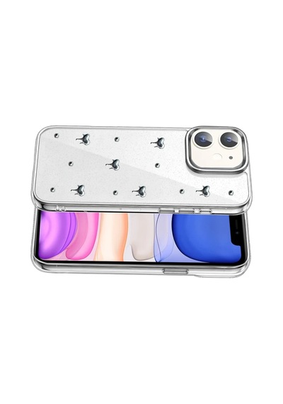 Apple iPhone Uyumlu  11 Uyumlu Fiyonk Desenli Kapak - Desen 1