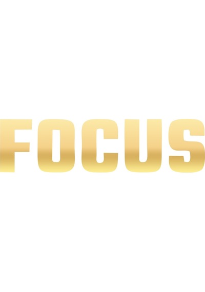 Focus Araba Sticker 17x17 Cm Gold