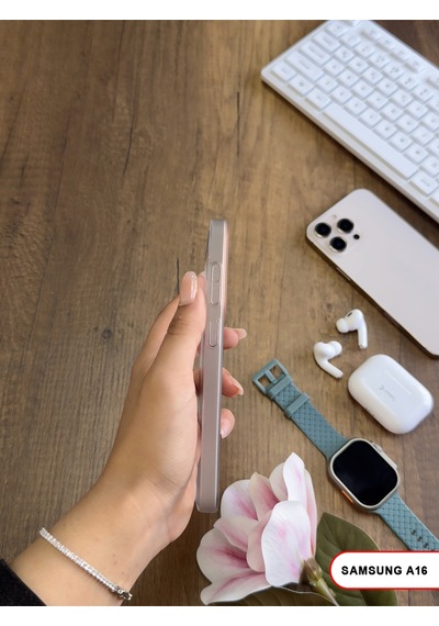 Samsung Galaxy A16 Uyumlu Mat Sert Klein Kılıf Gri