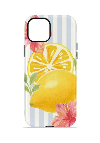 Apple iPhone Uyumlu 14 Vorian Çift Katmanlı Magsafe Kılıf Lemon Blossom Coast
