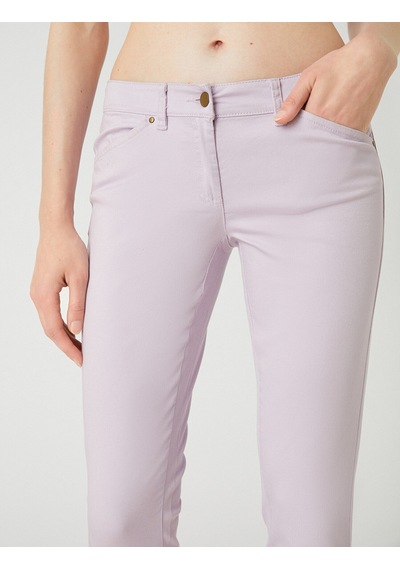 Koton Dar Paça Pantolon Cepli Lila 4yak48506ow
