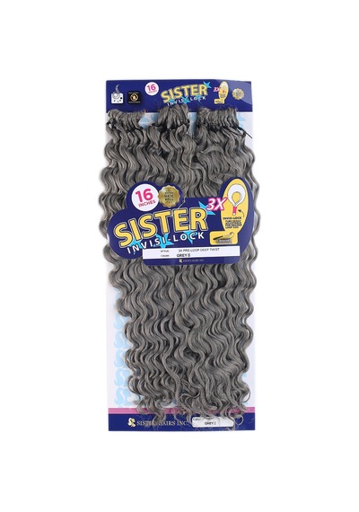 Afro Dalgası / Orta Ton Gri Grey 2 - Mydr-462582 Çok Renkli