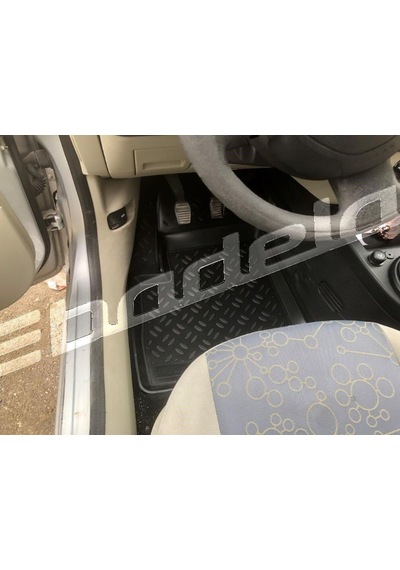 Ford Fıesta 2002-2008 Kasa Havuzlu Paspas 5D Kokusuz Kaucuk Siyah