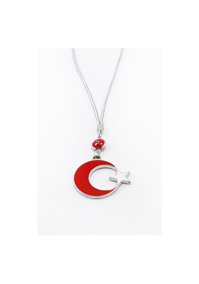 Çerçeveli Nazar Boncuklu Ay Yıldız Araba Dikiz Ayna Süsü, Yeni Ar