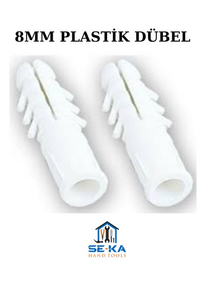 8mm Plastik Dübel 100 Adet