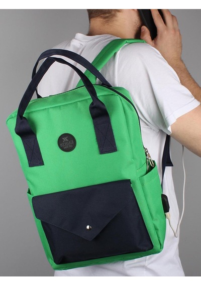 My Valice Smart Bag Post Usb Şarj Girişli Sırt Çantası - Yeşil