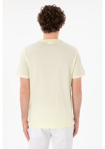 U.S. Polo Assn. Erkek Regular Fit Bisiklet Yaka Limon Basic Tişört 50305928-VR035